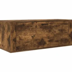 vidaXL Schoenenkast wandgemonteerd 100x35x38 cm bewerkt hout eiken