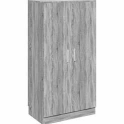 vidaXL Schoenenkast 55x35x108 cm bewerkt hout grijs sonoma