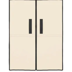 vidaXL Schoenenkast 60x28x90 cm stof crèmekleurig
