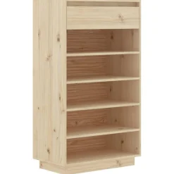 vidaXL Schoenenkast 60x34x105 cm massief grenenhout