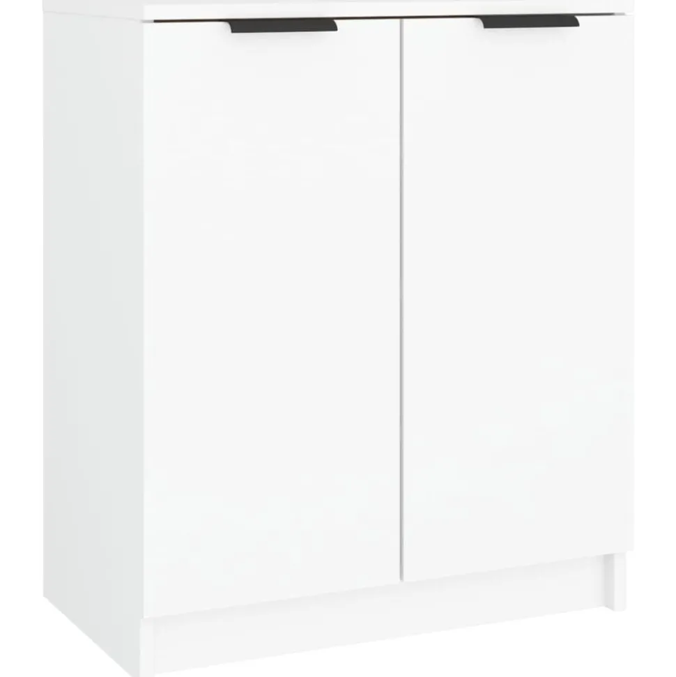 vidaXL Schoenenkast 59x35x70 cm bewerkt hout wit