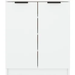 vidaXL Schoenenkast 59x35x70 cm bewerkt hout wit