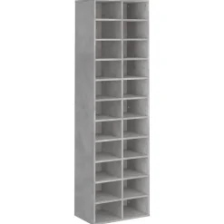 vidaXL Schoenenkast 54x34x183 cm bewerkt hout betongrijs