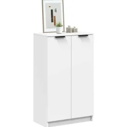 vidaXL Schoenenkast 59x35x100,5 cm bewerkt hout wit