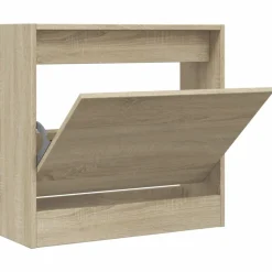 vidaXL Schoenenkast 60x21x57 cm bewerkt hout sonoma eikenkleurig