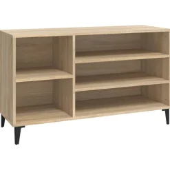 vidaXL Schoenenkast 102x36x60 cm bewerkt hout sonoma eikenkleurig