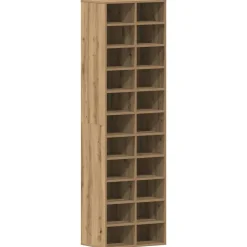 vidaXL Schoenenkast 54x34x183 cm spaanplaat ambachtelijk eikenkleurig