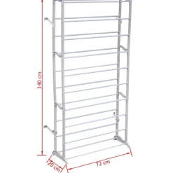 vidaXL Schoenenrek 10-laags