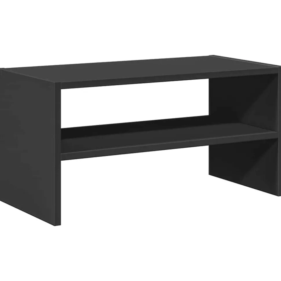 vidaXL Schoenenrek stapelbaar 60x30x30,5 cm zwart eikenkleurig
