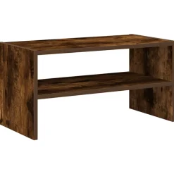 vidaXL Schoenenrek stapelbaar 60x30x30,5 cm gerookt eikenkleurig