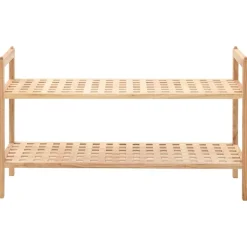 vidaXL Schoenenrek 69x26x40 cm massief walnotenhout