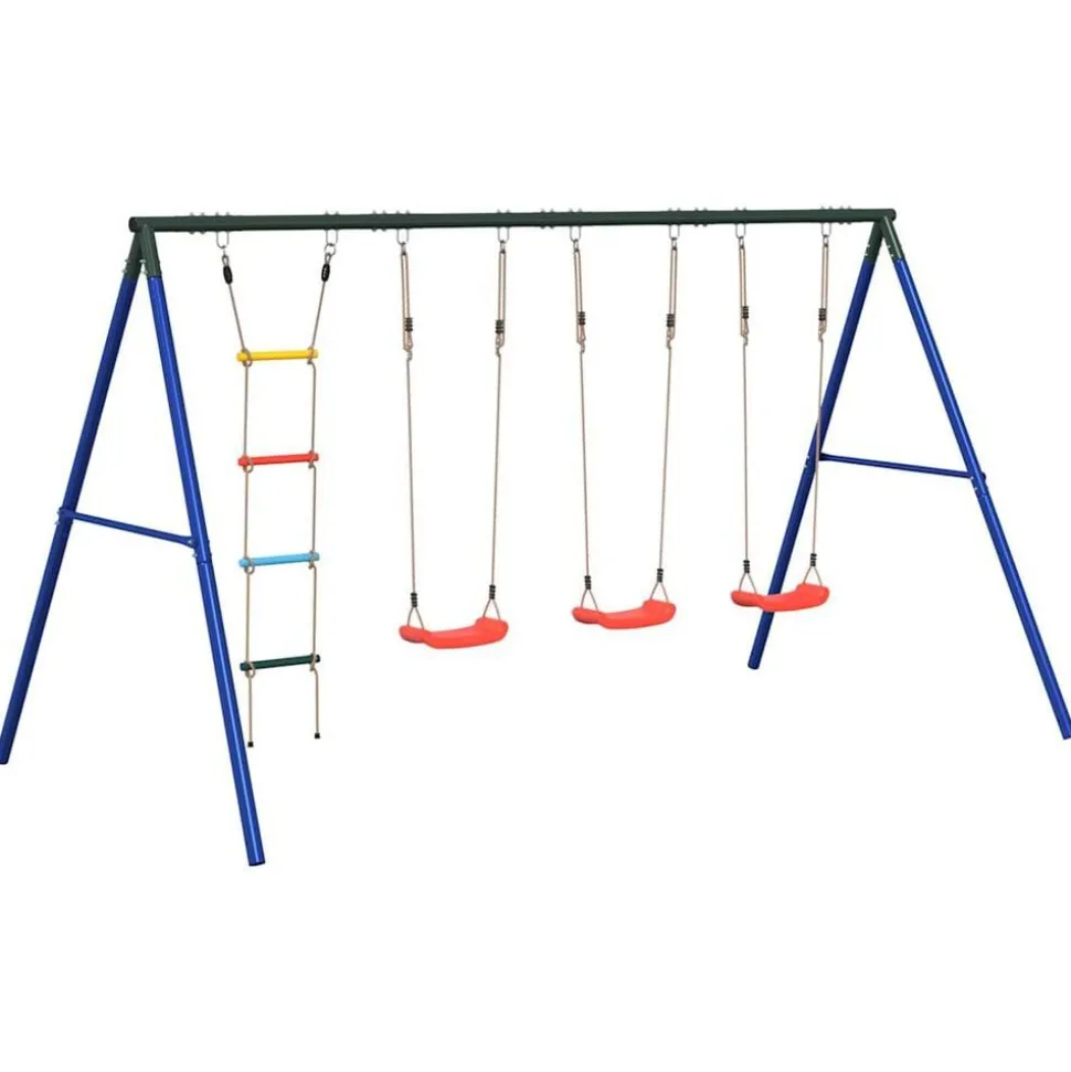 vidaXL Schommelset met schommels en ladder