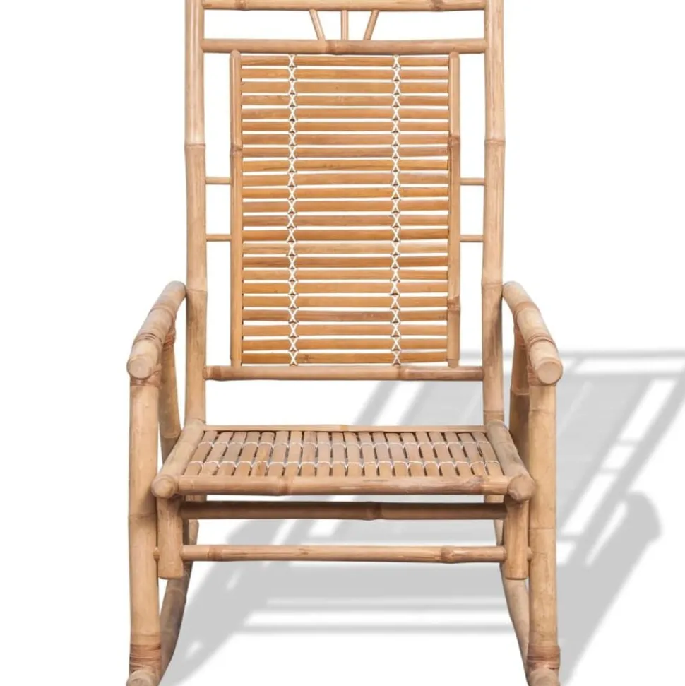 vidaXL Schommelstoel bamboe