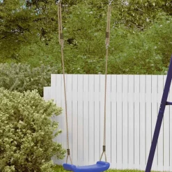 vidaXL Schommelzitje voor kinderen 1-persoons verstelbaar touw blauw