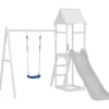 vidaXL Schommelzitjes 2 st met touwen 37x15 cm polyetheen blauw