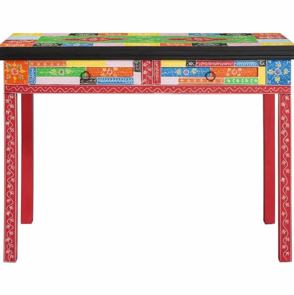 vidaXL Schrijfbureau met lade met opslag Multikleur 100 x 50 x 77 cm