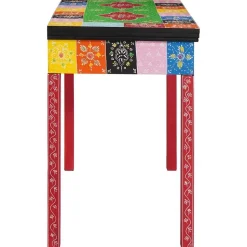 vidaXL Schrijfbureau met lade met opslag Multikleur 100 x 50 x 77 cm
