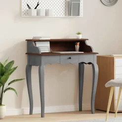vidaXL Schrijftafel 80x40x92 cm massief mahoniehout