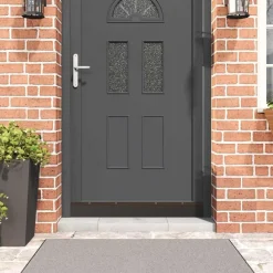 vidaXL Schroefbare Deurborstelafsluitingen 2 pcs Bruin 100 cm