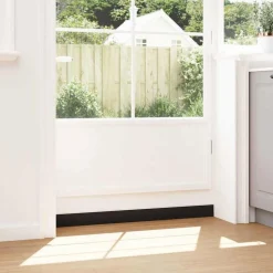 vidaXL Schroefbare Deurborstelafsluitingen 2 pcs Wit 100 cm