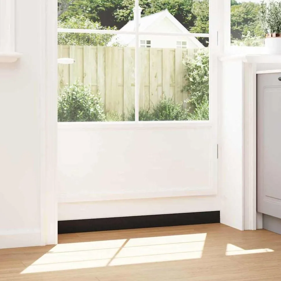 vidaXL Schroefbare Deurborstelafsluitingen 2 pcs Wit 100 cm