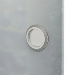 vidaXL Schuifdeur 178 cm glas en aluminium zilverkleurig