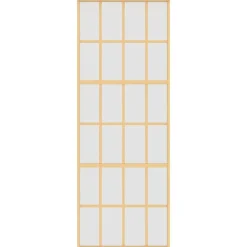 vidaXL Schuifdeur 76x205 cm mat ESG-glas en aluminium goudkleurig
