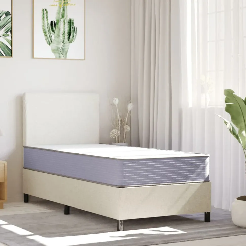 vidaXL Schuimmatras middelzacht 80x200 cm
