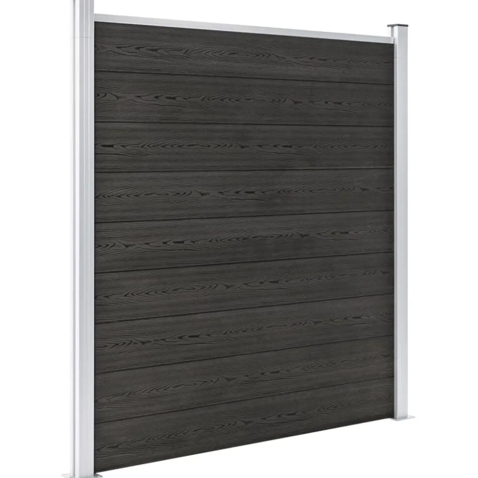 vidaXL Schutting 180x186 cm HKC grijs