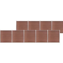 vidaXL Schutting 1564x186 cm HKC bruin