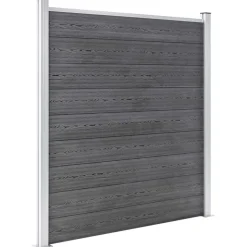 vidaXL Schutting 353x186 cm HKC grijs