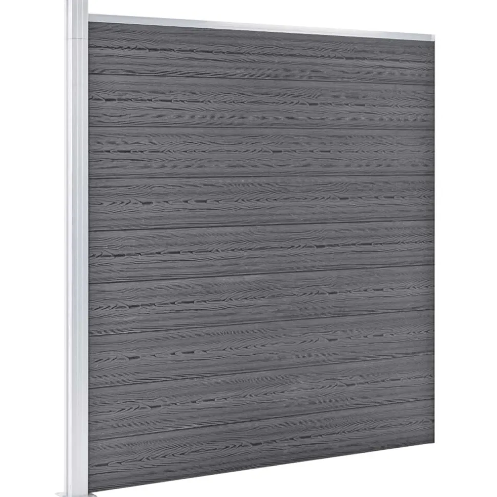 vidaXL Schutting 1045x186 cm HKC grijs