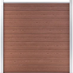 vidaXL Schutting 180x186 cm HKC bruin