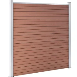 vidaXL Schutting 180x186 cm HKC bruin