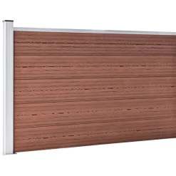 vidaXL Schutting 175x105 cm HKC bruin