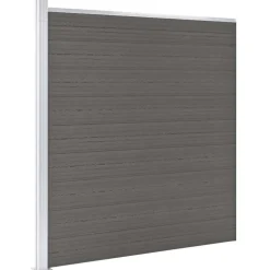 vidaXL Schutting 175x186 cm HKC grijs