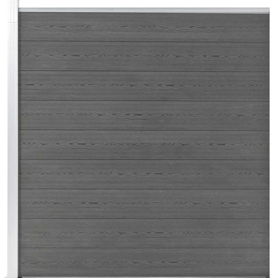 vidaXL Schutting 175x186 cm HKC grijs