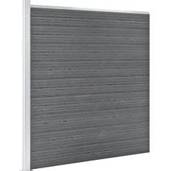 vidaXL Schutting 1564x186 cm HKC grijs
