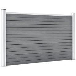 vidaXL Schutting 699x106 cm HKC grijs