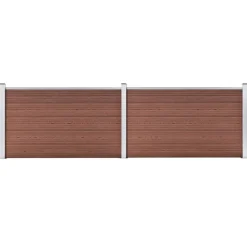 vidaXL Schutting 353x106 cm HKC bruin