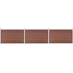 vidaXL Schutting 526x106 cm HKC bruin
