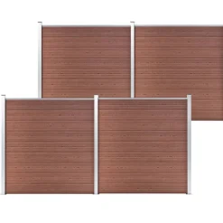 vidaXL Schutting 699x186 cm HKC bruin