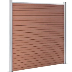 vidaXL Schutting 699x186 cm HKC bruin