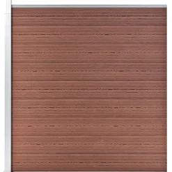 vidaXL Schutting 175x186 cm HKC bruin