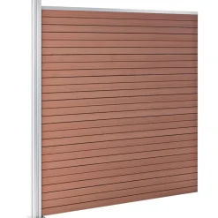 vidaXL Schutting 175x186 cm HKC bruin