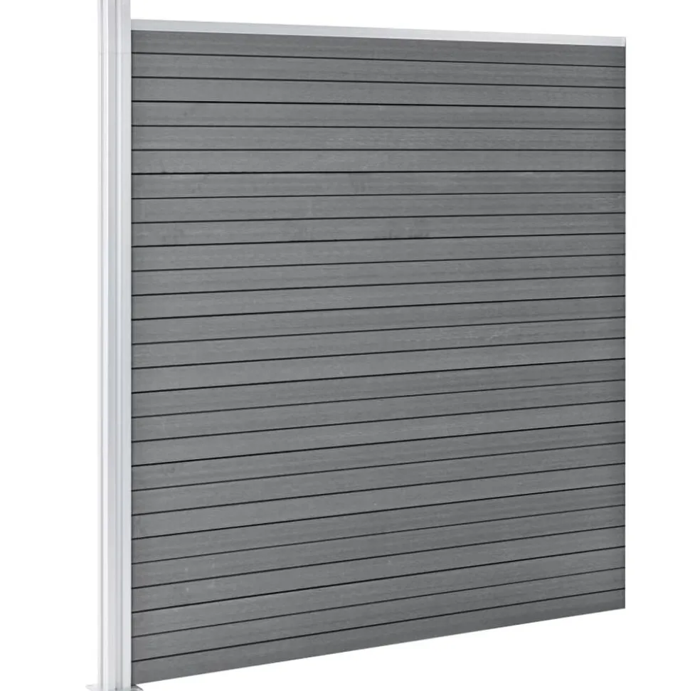 vidaXL Schutting 699x186 cm HKC grijs