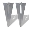 vidaXL Schuttingpaalpinnen 2 st staal