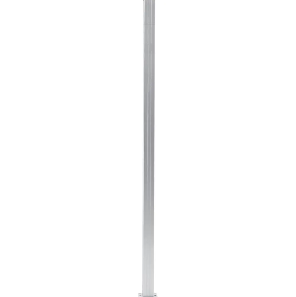 vidaXL Schuttingpalen 2 st 185 cm aluminium