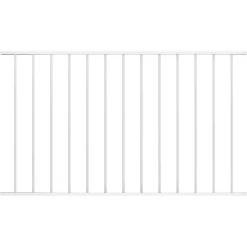 vidaXL Schuttingpaneel Woerden gepoedercoat staal 1,7 x 0,75 m wit