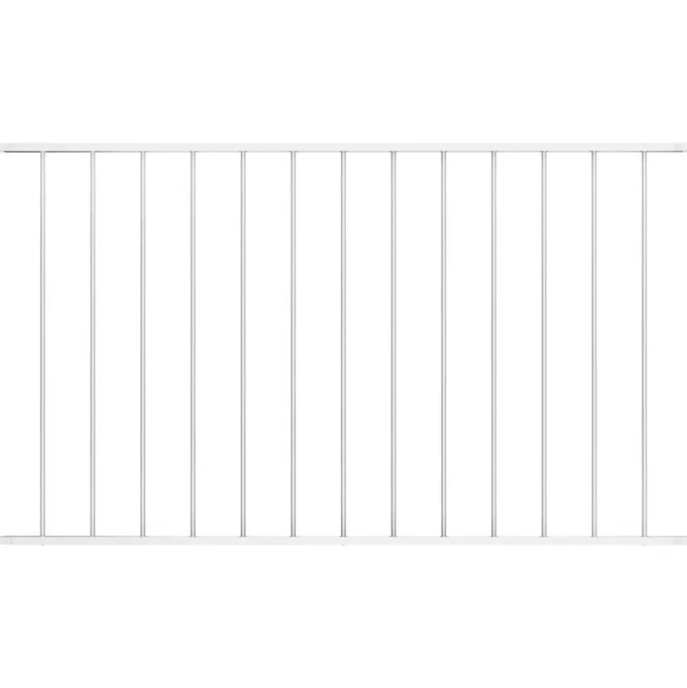 vidaXL Schuttingpaneel Woerden gepoedercoat staal 1,7 x 0,75 m wit
